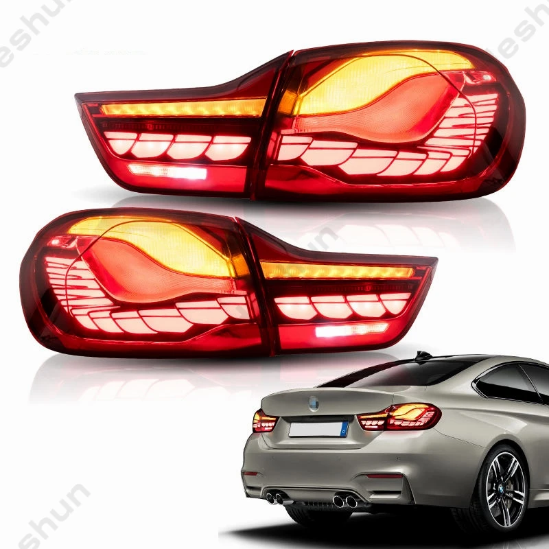 

For BMW M4 420i 428i 430i 435i 440i 4 Series F32 F82 F33 F36 F83 2014-2020 GTS OLED Style Full LED Dynamic Taillight Taillamp