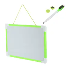 

2Sets Double-sided Magnetic Whiteboard Creative Writing Board Hanging Message Board