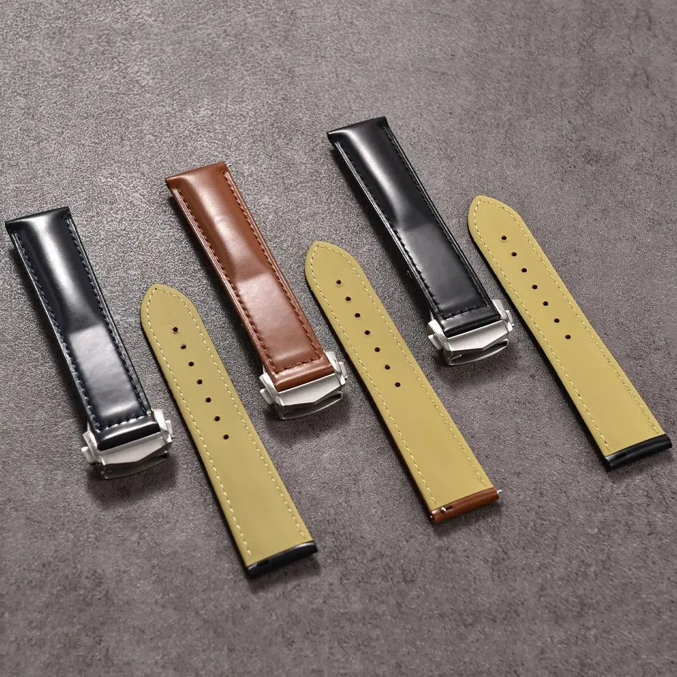 Elegant Handmade Leather Quick Release Watch Strap - Premium Replacement Band