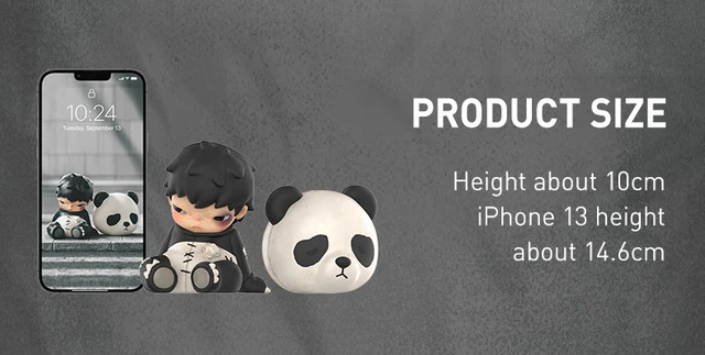 POP MART Hirono Doll Panda Figure Limited Edition - AliExpress