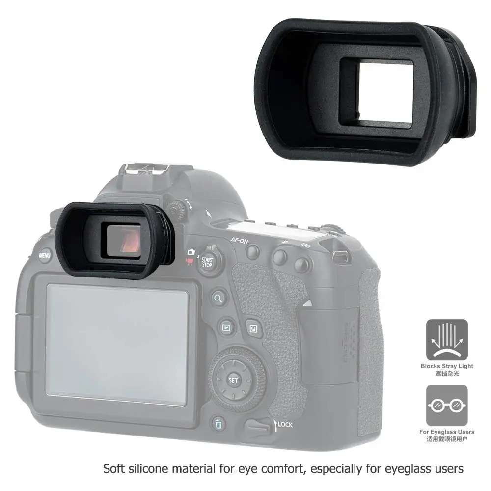 Soft Long Viewfinder Eyecup Eyepiece for Canon EOS 90D 80D 70D 60D