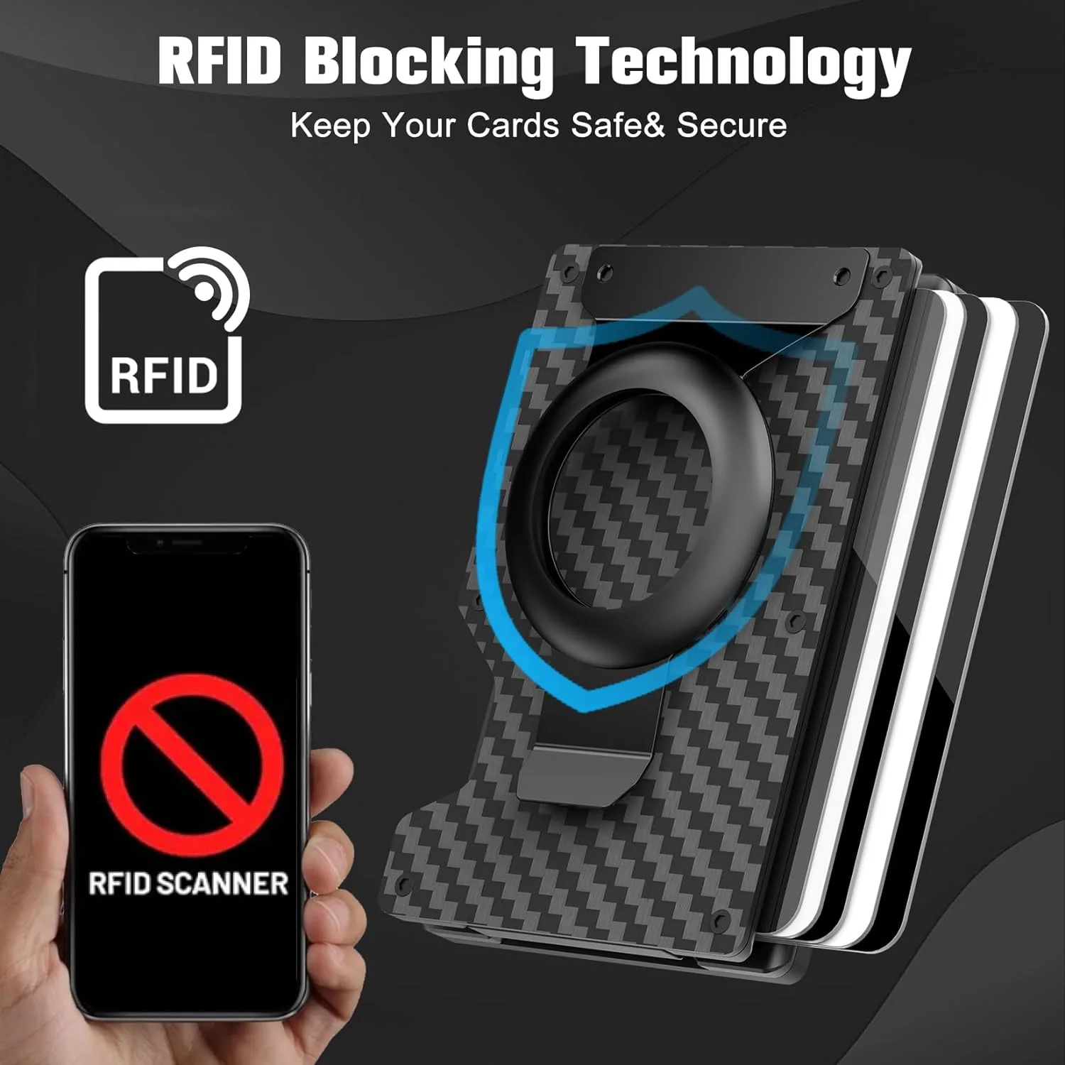Magnetic Durable Phone Wallet - Heavy Duty Card Holder Gift