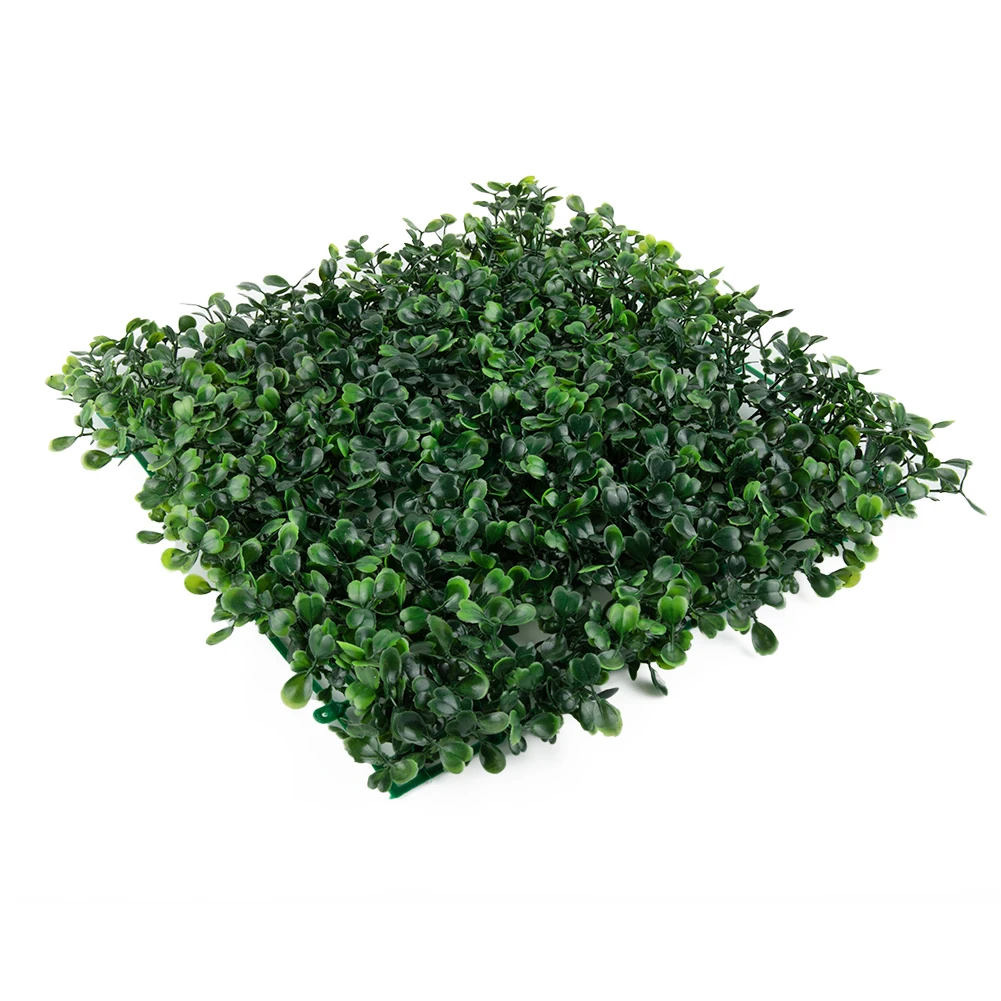 

25*25cm Artificial Green Ivy Hedge Fence Panel Artificial Ivy Leaves Outdoor Home Garden Balcony Fence Screen Turf Decoration