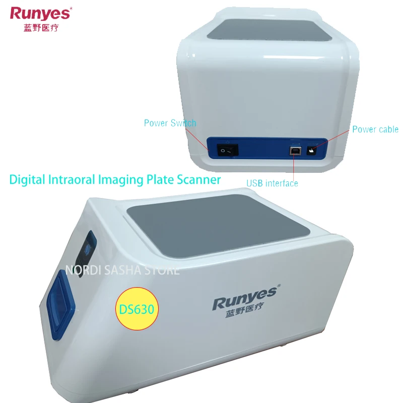 

2023 New Dental Equipment X-ray Phosphor Plate Scanner Digital X ray Imaging System Dentistry Image Plate Scanner Runyes DS630