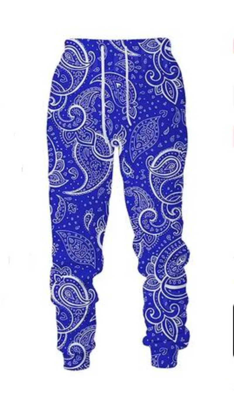 New Men/Womens Bandana Funny 3D Print Fashion Tracksuits Crewneck Couple hoodie Joggers Pants + Hoodies 5