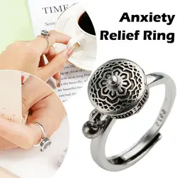 Buddhist Rotating Fidget Finger Anxiety Spinner Adjustable Good Luck Buddhist Tibetan Prayer Anti Stress Anxiety