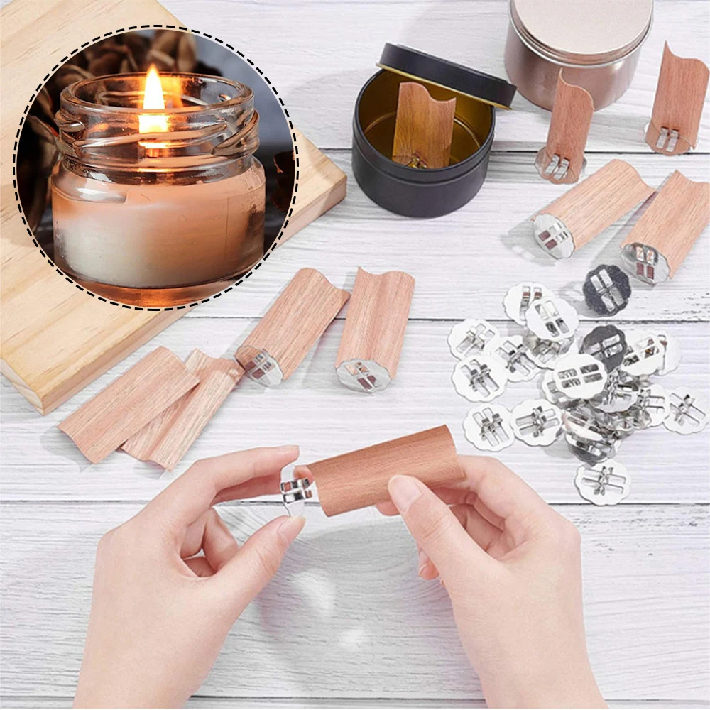 Wooden Candle Making Supplies Tools  Best Wooden Wicks Soy Candles - Candle  Wicks - Aliexpress