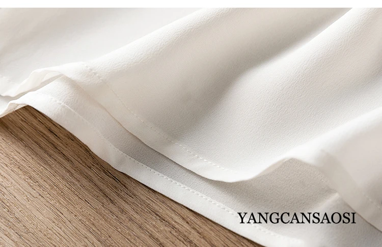 Women's Fashion New Breathable Skin Friendly Crepe De Chine Natural Mulberry Silk White Safety Pants Underpants