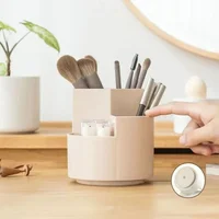 360° Rotating Makeup Brush Holder Large Capacity Cosmet Storag Box Makeup Organiser Lipsticks Container Vanity Organizer Bucket 1