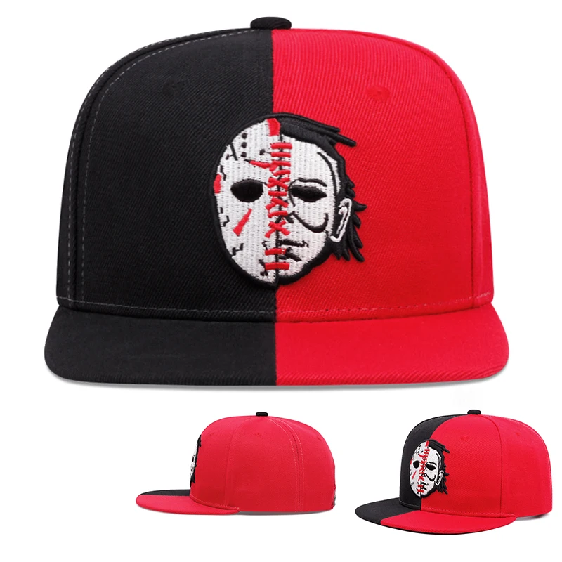 

2024 New Yin Yang Face Red Black Colored Embroidery High Quality Hip Hop Men's Unisex Versatile Baseball Hat