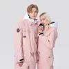 Thick Men Women One-Piece Ski Jumpsuit Outdoor Sports Snowboard Jacket Warm Jump Suit Waterproof Winter Clothes Overalls Hooded 3