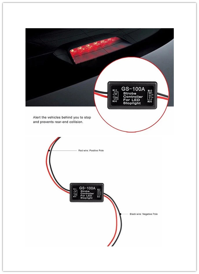 1pc-GS-100A-Flash-Strobe-Controller-Flasher-Module-Brake-Light-Flash ...