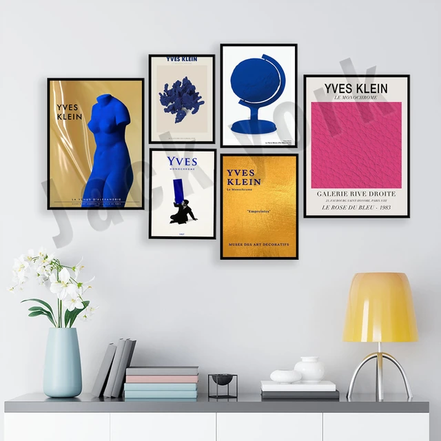 Politistation forvrængning Skuespiller Yves Klein Blue Poster, Pantone Color of the Year, Abstract Art Blue Venus  Vintage Poster, French Modern Art Print, Home Decor _ - AliExpress Mobile