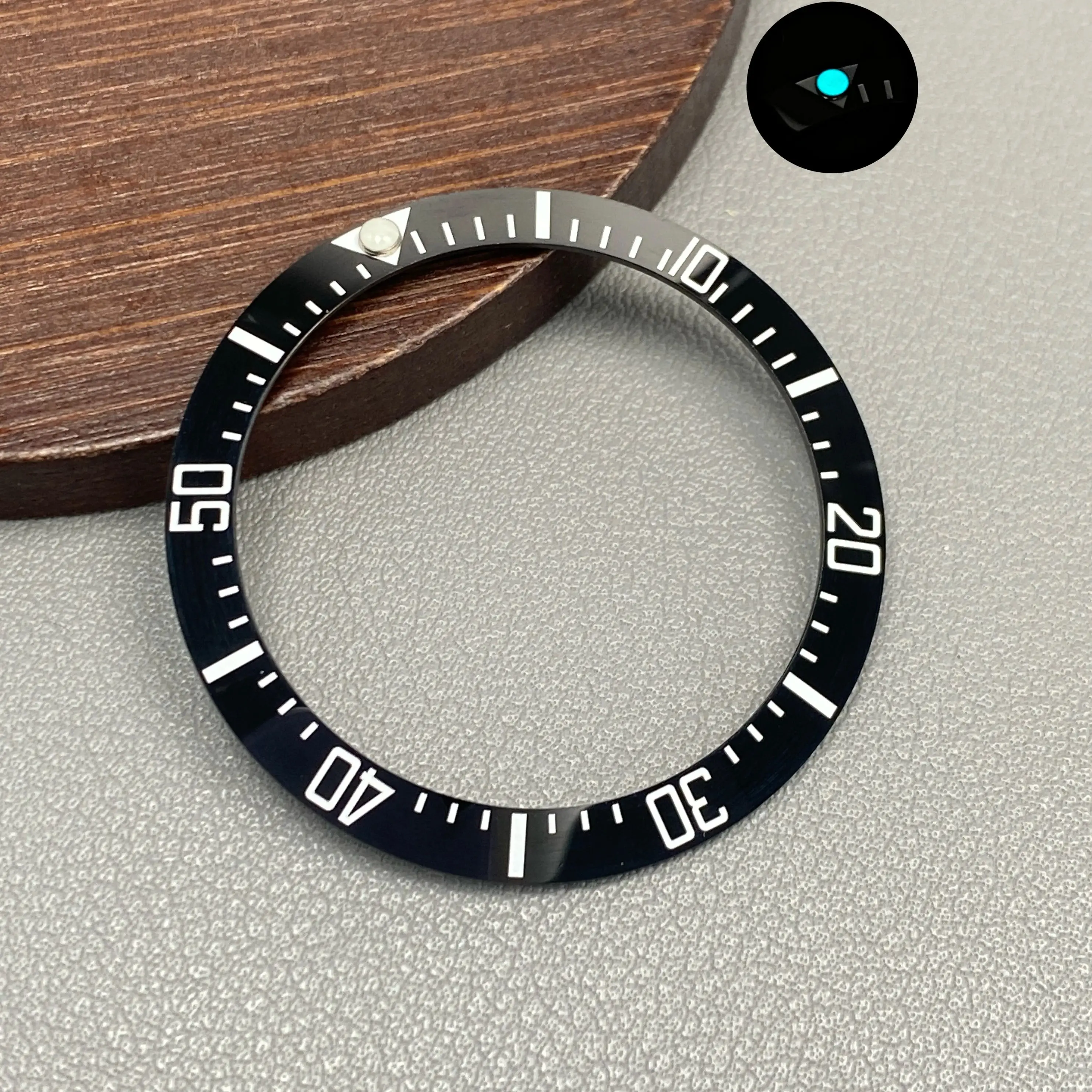Ceramic Blue-Green Lumi Bezel Insert
