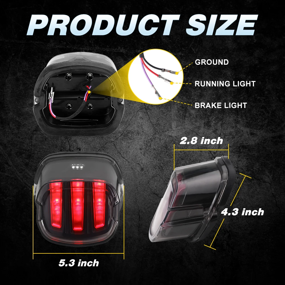 専用！ハーレー　スポーツスター1200/883  LEDテールランプ　スモーク スモークレンズ、LED ブレーキテールライトハーレースポーツ