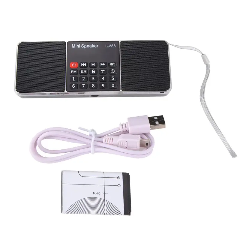 A12E-다기능 디지털 FM 라디오 미디어 스피커 MP3 음악 플레이어, TF 카드 및 USB 드라이브 지원, LED 화면 디스플레이 및 타이머 기능 탑재