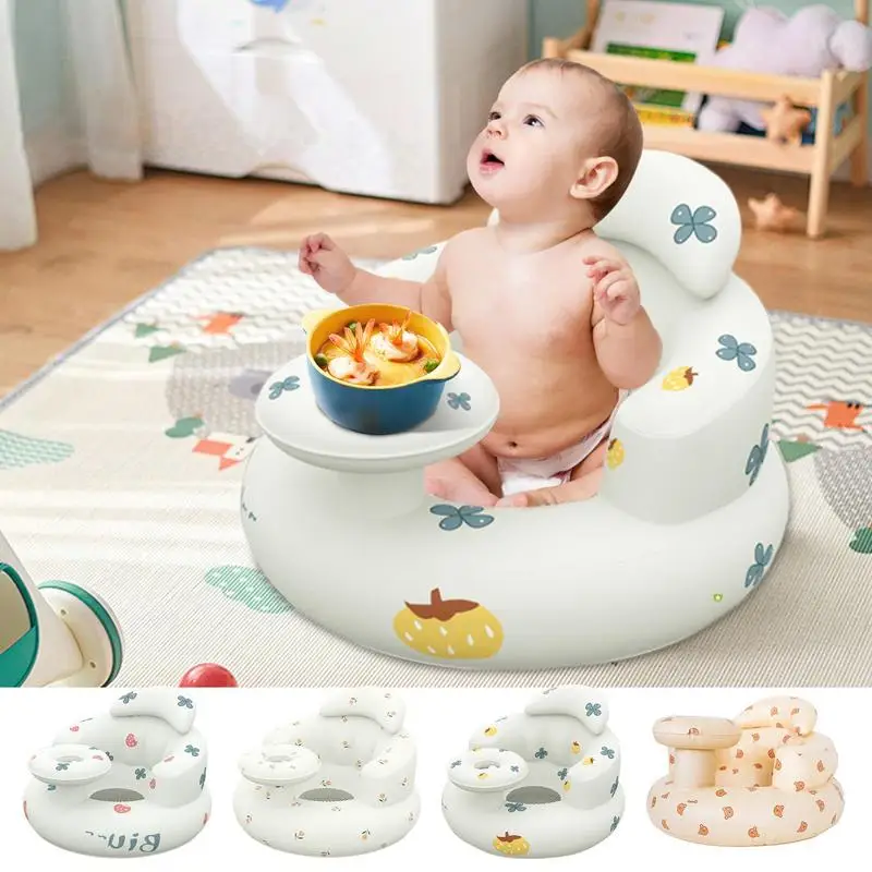Multi-functional Kids Sofa Baby Inflatable Seat Chair for baby Bath Shower Learning Bathing Stool Eating Chair Baby Seat