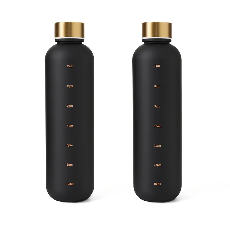 Motivational Leakproof Frosted Sports Bottle - 1000ML BPA-Free