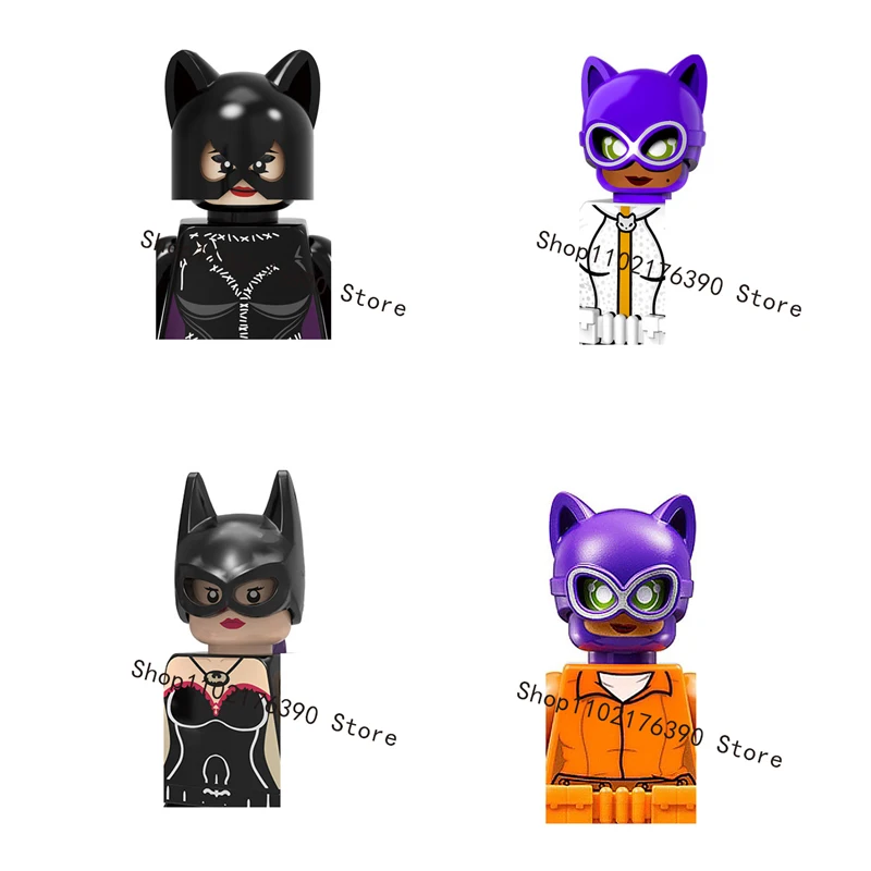 

Superhero Catwoman Catgirl Assemble Building Blocks ABS Toys Bricks Kids Action Figures Christmas Gift