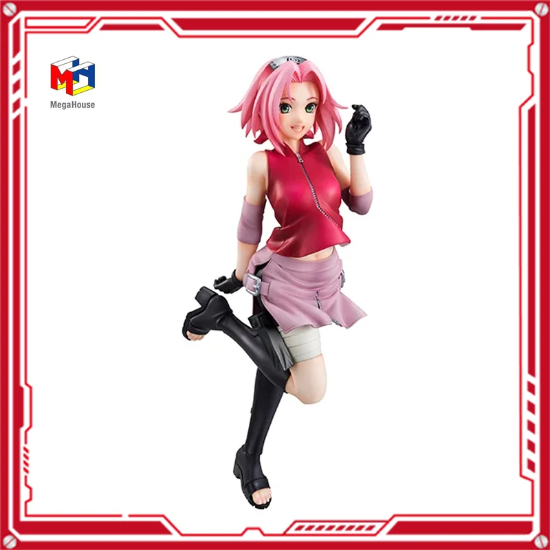 

In Stock Megahouse GALS NARUTO Shippuden Haruno Sakura New Original Anime Figure Model Boys Toys Action Figures Collection Pvc