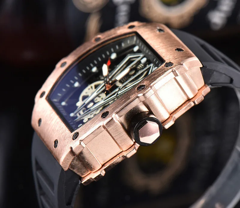 2022 Men's Watch RM Luxury Watches Casual Automatic Calendar Men's Watch Sports Quartz Chronograph