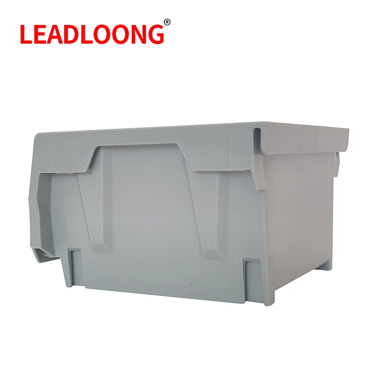 LEADLOONG Parts Bin 6/24pcs 13.5x10.5x7.6cm/5x4*3inch Gray Stackable Plastic Garage Tool Storage Box Container Organizer Bin