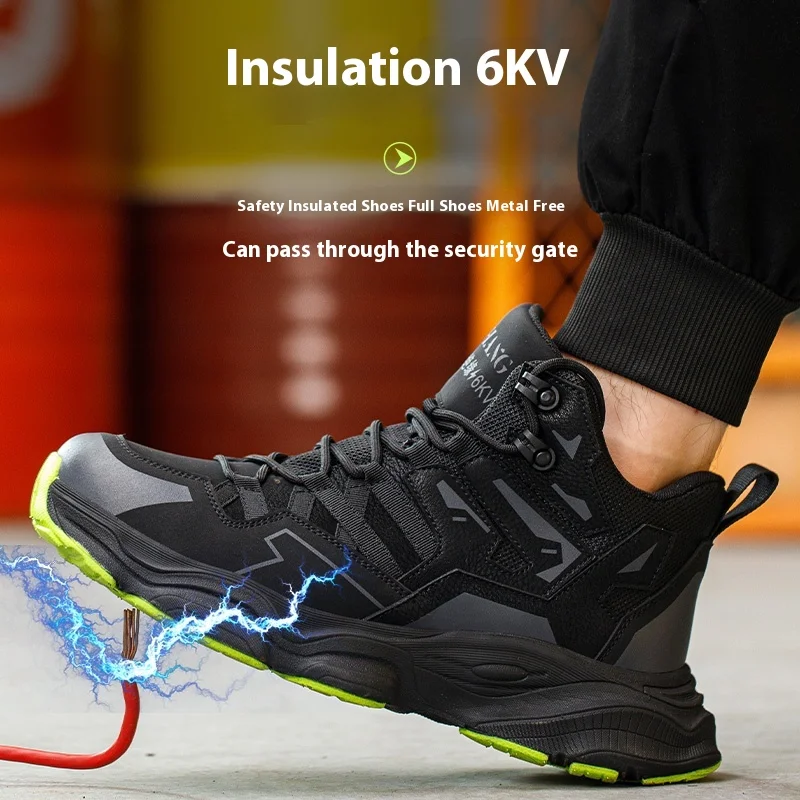 Fashion Men Safety Boots With Steel Toe Cap Anti-smash Work Safety Shoes Men Indestructible Work Hiking Warehouse Shoes - 5