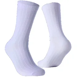 Enhanced Anti - Slip Grip Athletic Socks - M  39 - 45 (WHITE)