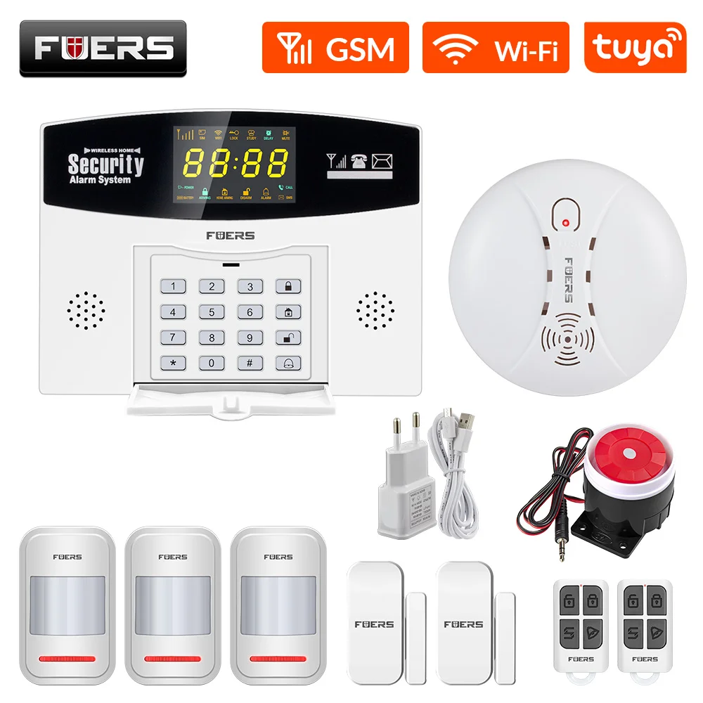 Fuers W210 Pir Motion Detector Smart Alarm System Kit Wifi Alarm