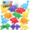 Montessori  Matching Letters Dinosaur Toy Double-Sided ABC Letters Preschool Educational Learning Fine Motor Toy Gift