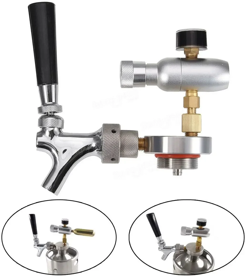 

2L 3.6L 5L Stainless Steel Barrel Wine Ladle/Drinking System/Craft Beer Drinking Faucet CO2 Gas Cylinder