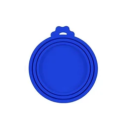 Versatile Silicone Pet Food Can Cover - 3-in-1 Seal (Dark blue)