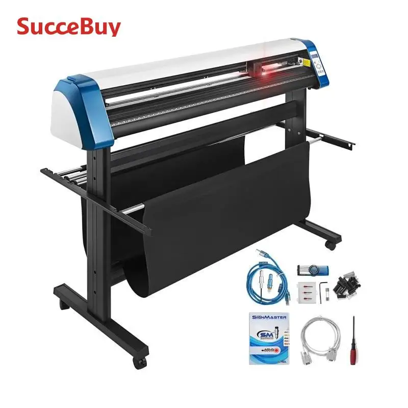 53"/34"/28"4MB Semi-Automatic Cutter Vinyl Cutting Plotter Machine Laser Positioning 3 Interface W/ SIGNMASTER Software vinyl cutter machine