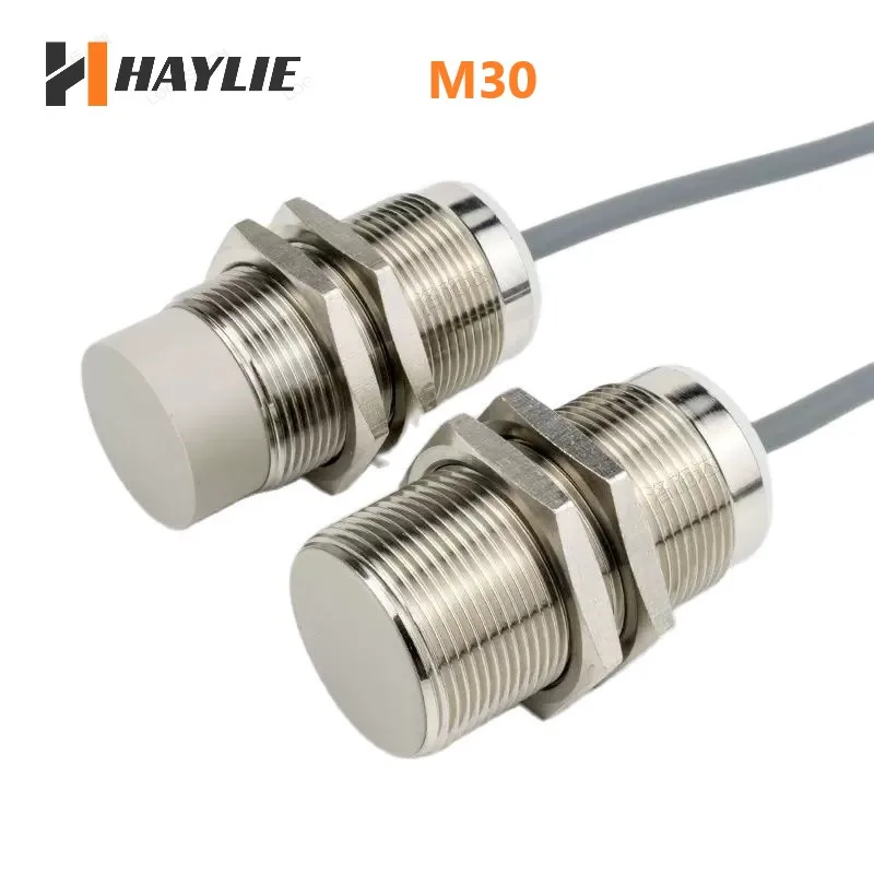 

30mm M30 Proximity Sensor Inductive Switch 3 Wires NPN NO 12V - 30V 10mm 16mm 22mm 15mm 25mm 40mm Detect Distance with CE