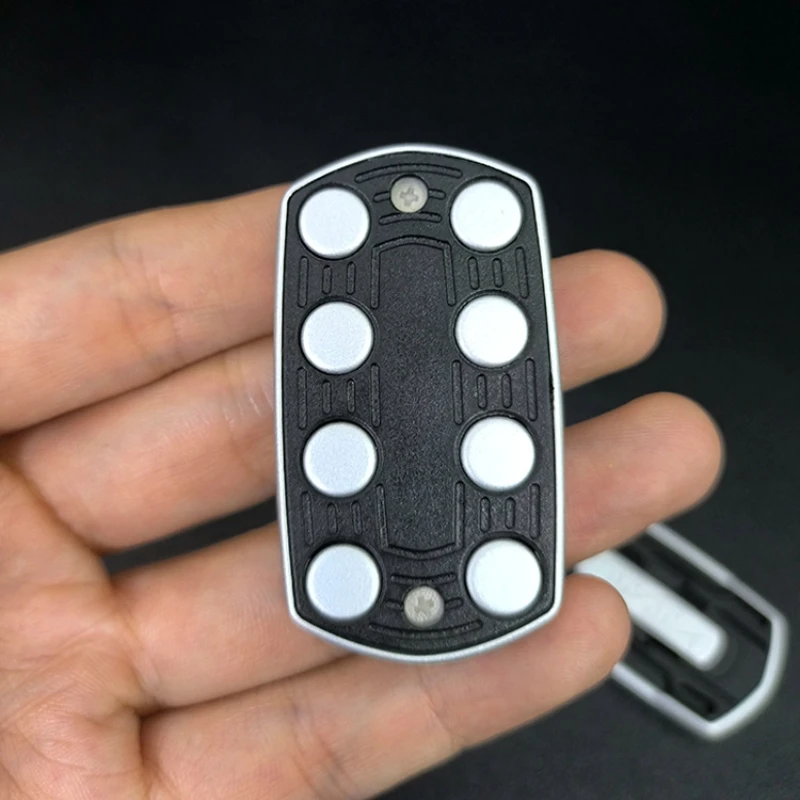 EDC Metal Unlimited Pushing Card Fidget Spinner Decompression Rotate Haptic Push Slider Anxiety Stress Relief Fingertip Gyro Toy