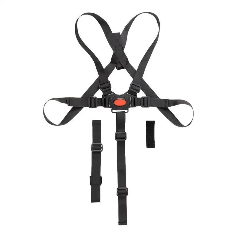 High Chair 5 Point Safety Strap Toddler Seat Fixed Belt Adjustable High Chair 5 Point Harness Seat Protection Belt For Stroller