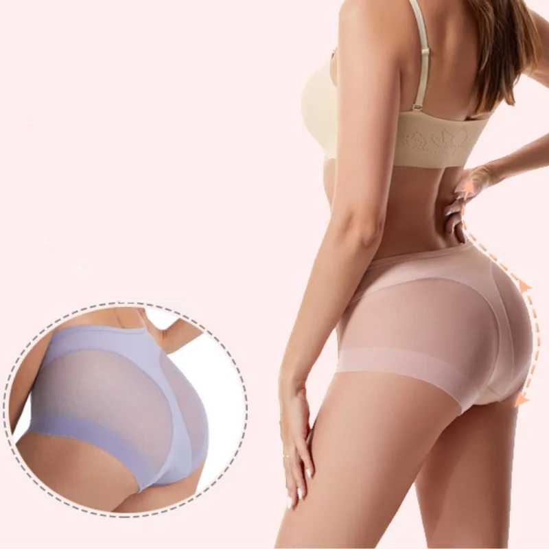 Culotte Gainante Taille Haute – Soie Glacée, Effet Ventre Plat Et Fesses Relevées