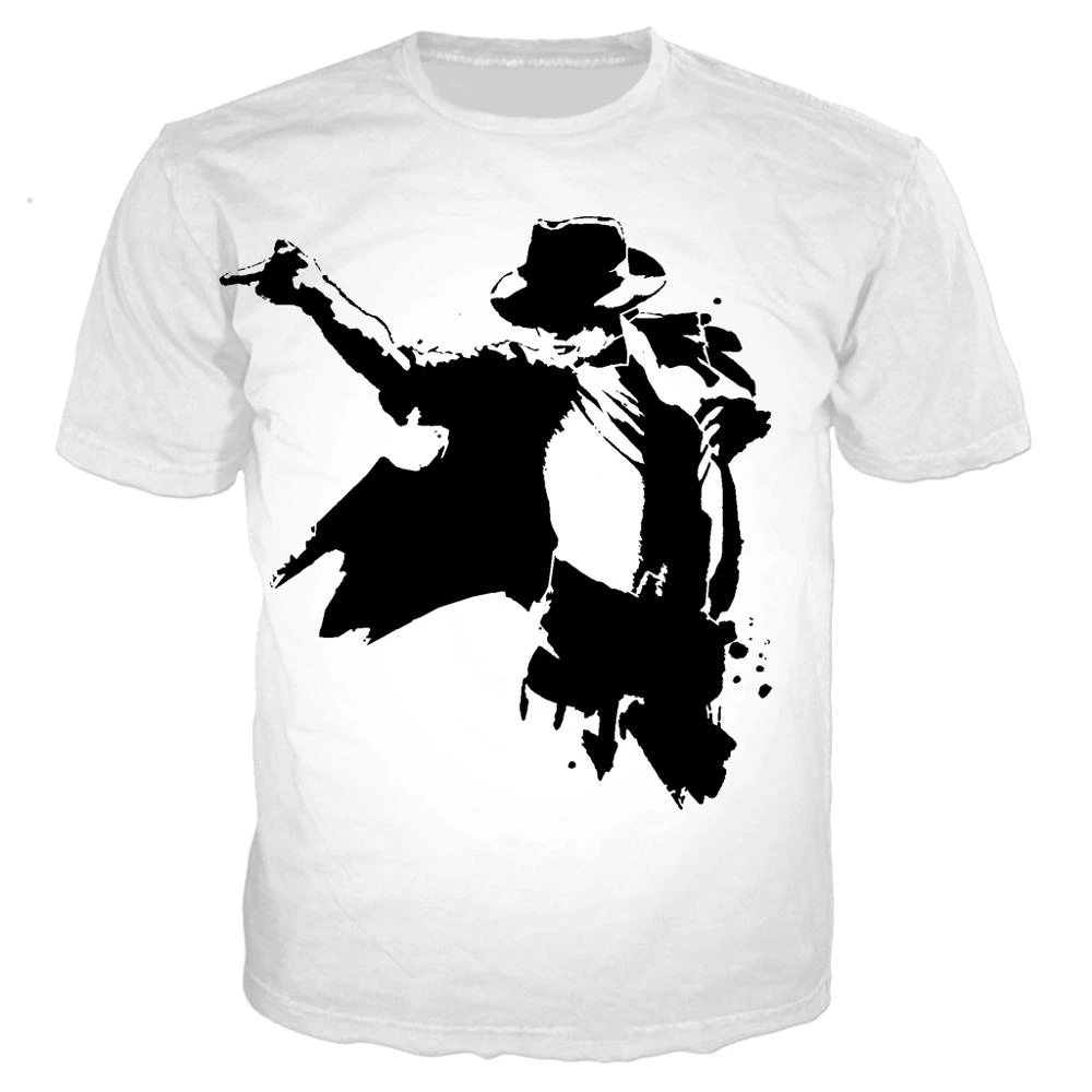 

Rock Singer Michael Jackson 3D Printed T Shirt Unisex Summer Casual Streetwear Hip Hop Fashion Harajuku Oversized T-shirt Tops