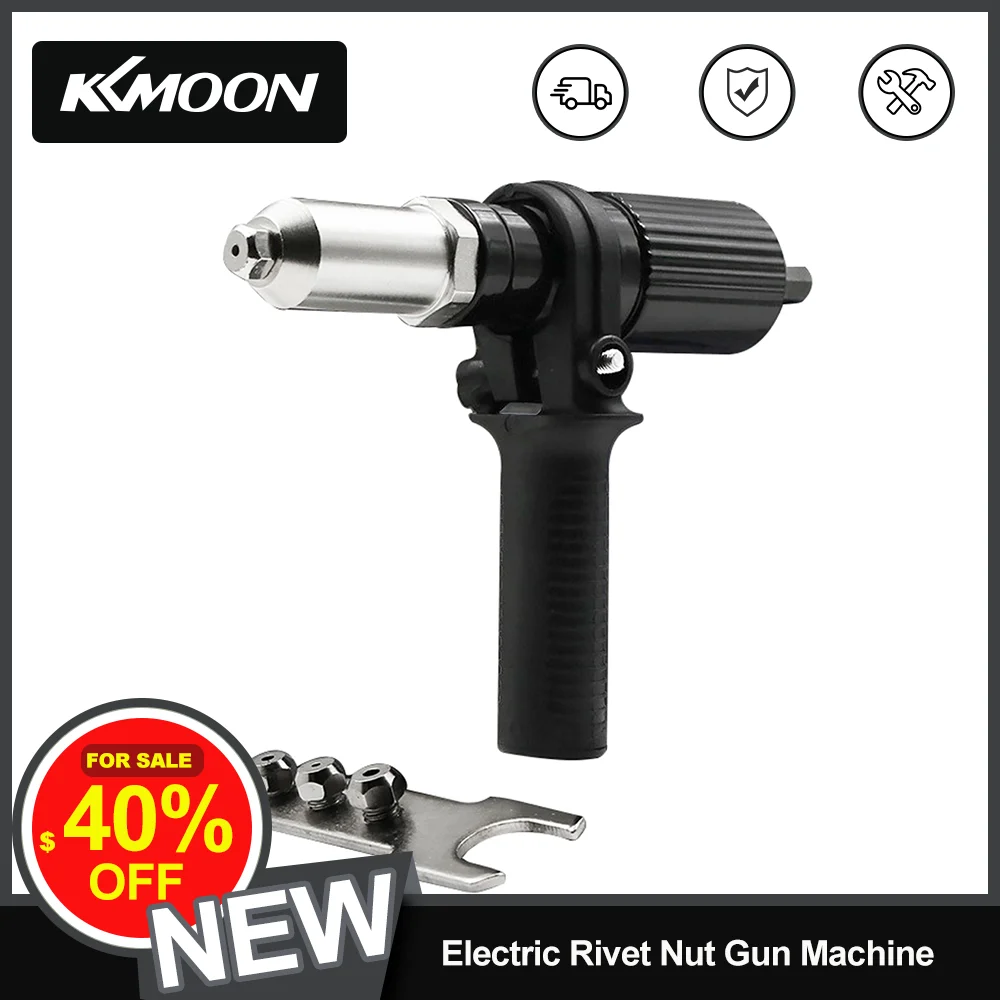 Electric Rivet Nut Gun Machine Core Pull Accessories Cordless Riveting Gun Drill Adapter Riveter Insert Professional Nut Tools