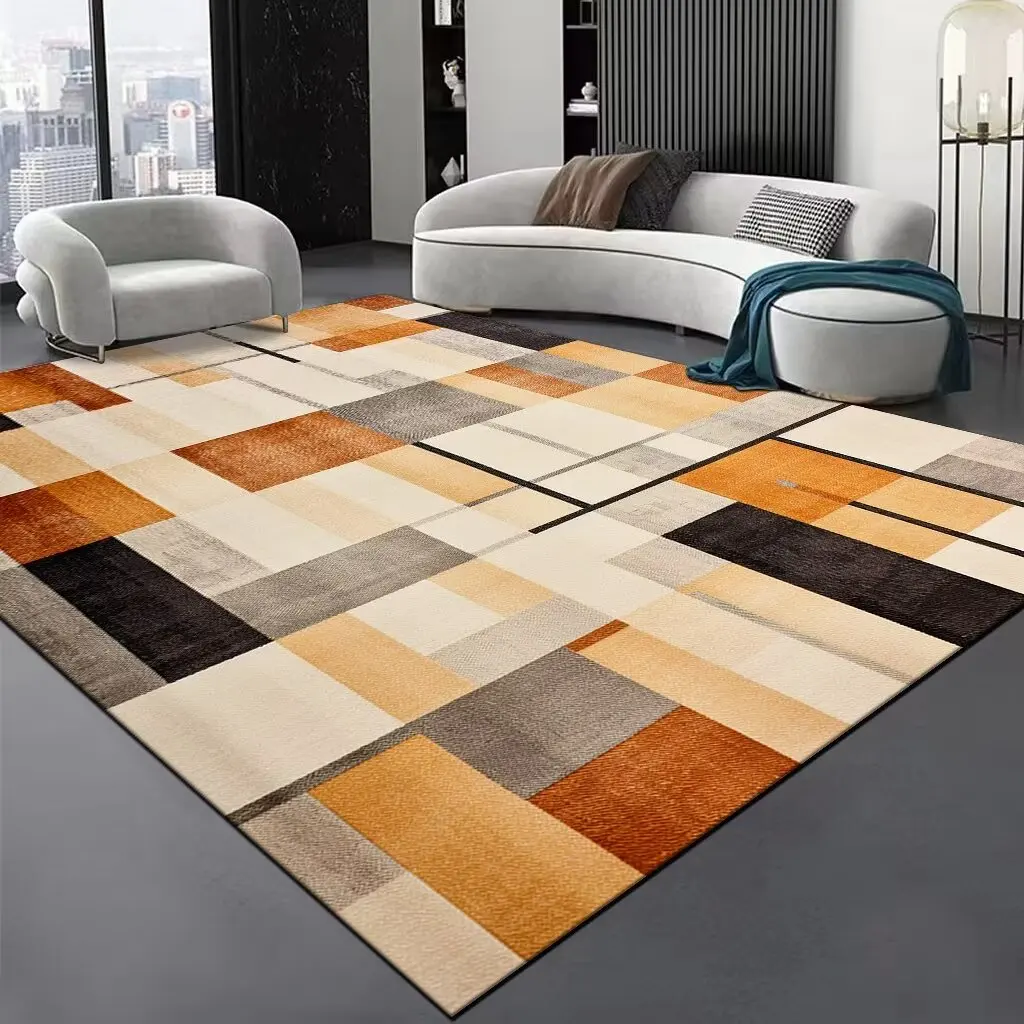 Nordic Large Size Abstract Rugs for Living Room Light Luxury Sofa Area Decoration Carpets Home Bedroom Lounge Non-slip Floor Mat floor mat decorative carpet non slip carpet