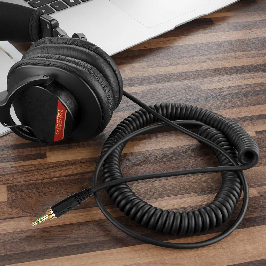 6.35mm Replacement Extension Spring Coiled Cable For Sony Mdr