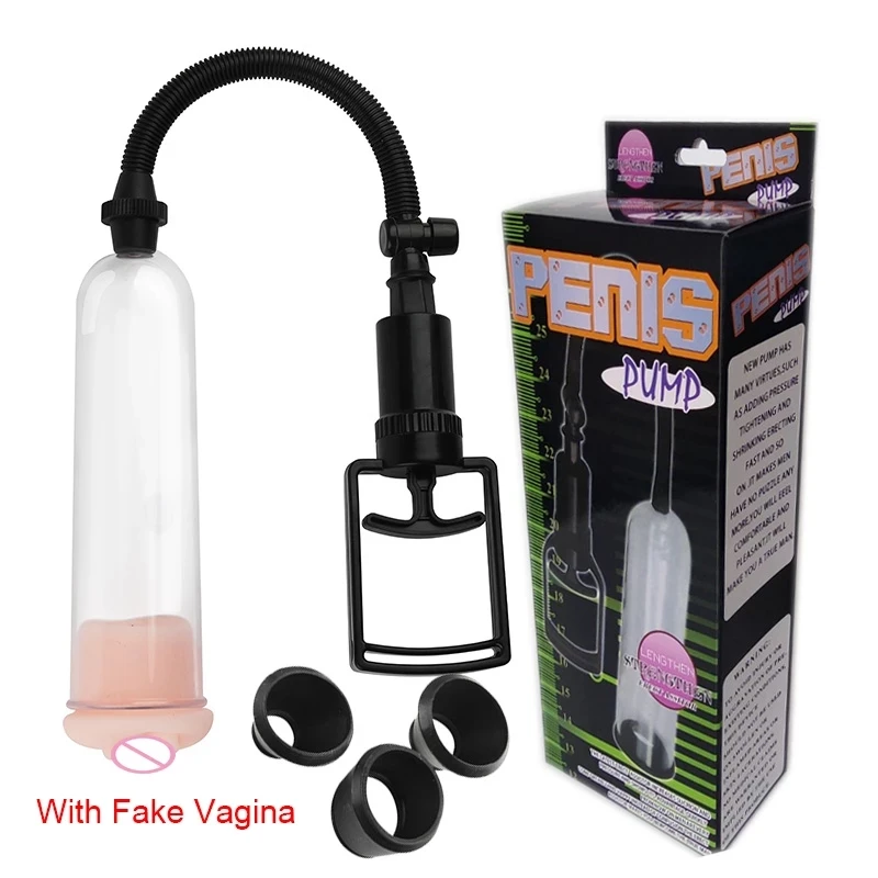Penis Vacuum Pump Penis Pump Sex Toys for Men Male Masturbator Extender Enlargement Enhancer Dick Trainer Massager Ring