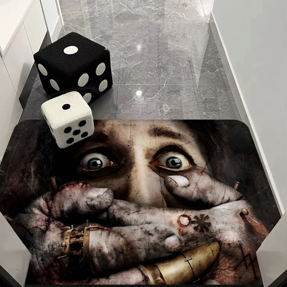 Horror Series Entrance Door Mat Washable Non-Slip Living Room Sofa Chairs Area Mat Kitchen Welcome Doormat 5