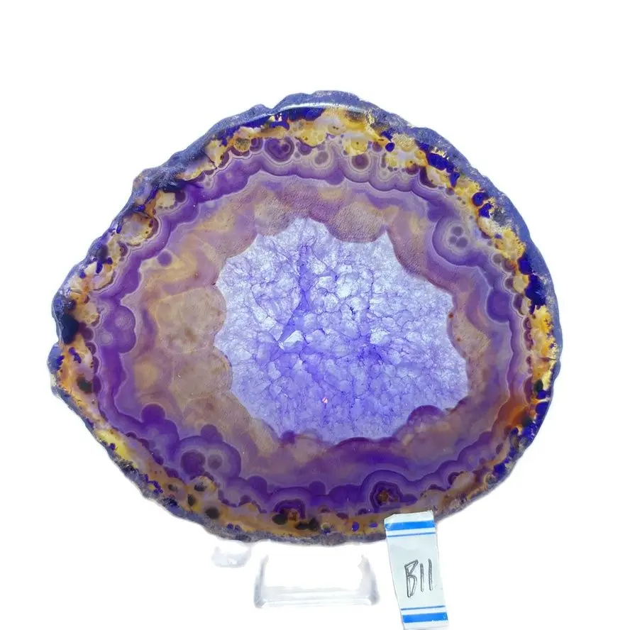 Natural crystal AGATE SLAB Geode Slice Crystal Mineral Energy Stone Healing Home Decoration Gift