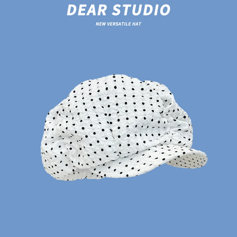 イマージュレール❤可愛いオクトパス ハット❤ Ins Fashion Polka Dot Print Oversized Cloud Octagonal Hats