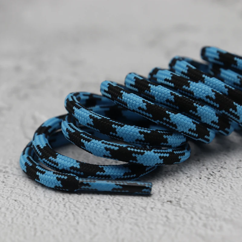 Weiou Lace 4.5MM Blue Black Polyester Round String Sneaker Canvas Boots Safety Sport Easy Shoecord 60-100Cm Kids Shoe Accessory