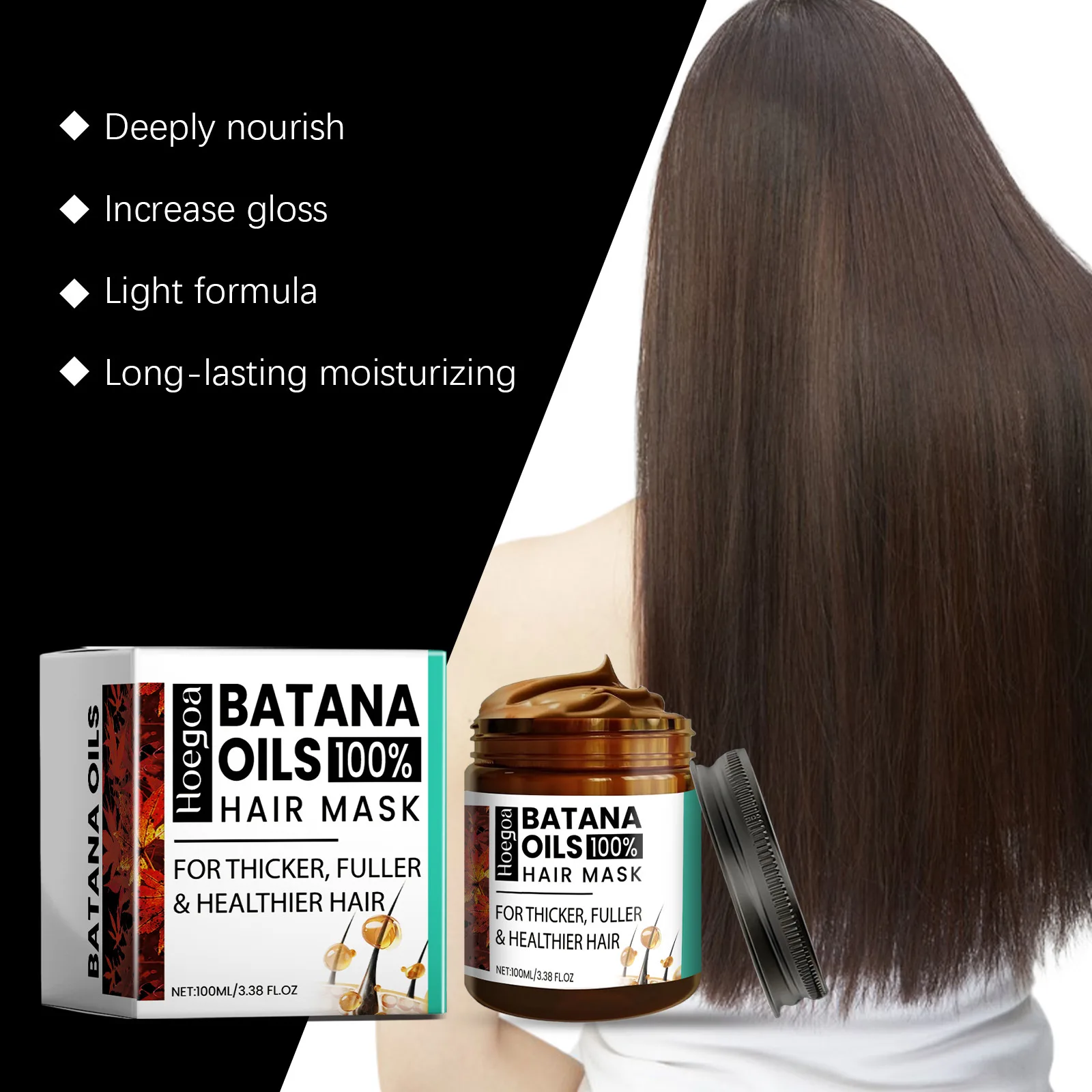 Pure Organic Hair Mask Batana Oil Hair Growth Oil Natural Treatment Nourishing Reduce Loss Anti-Breakage