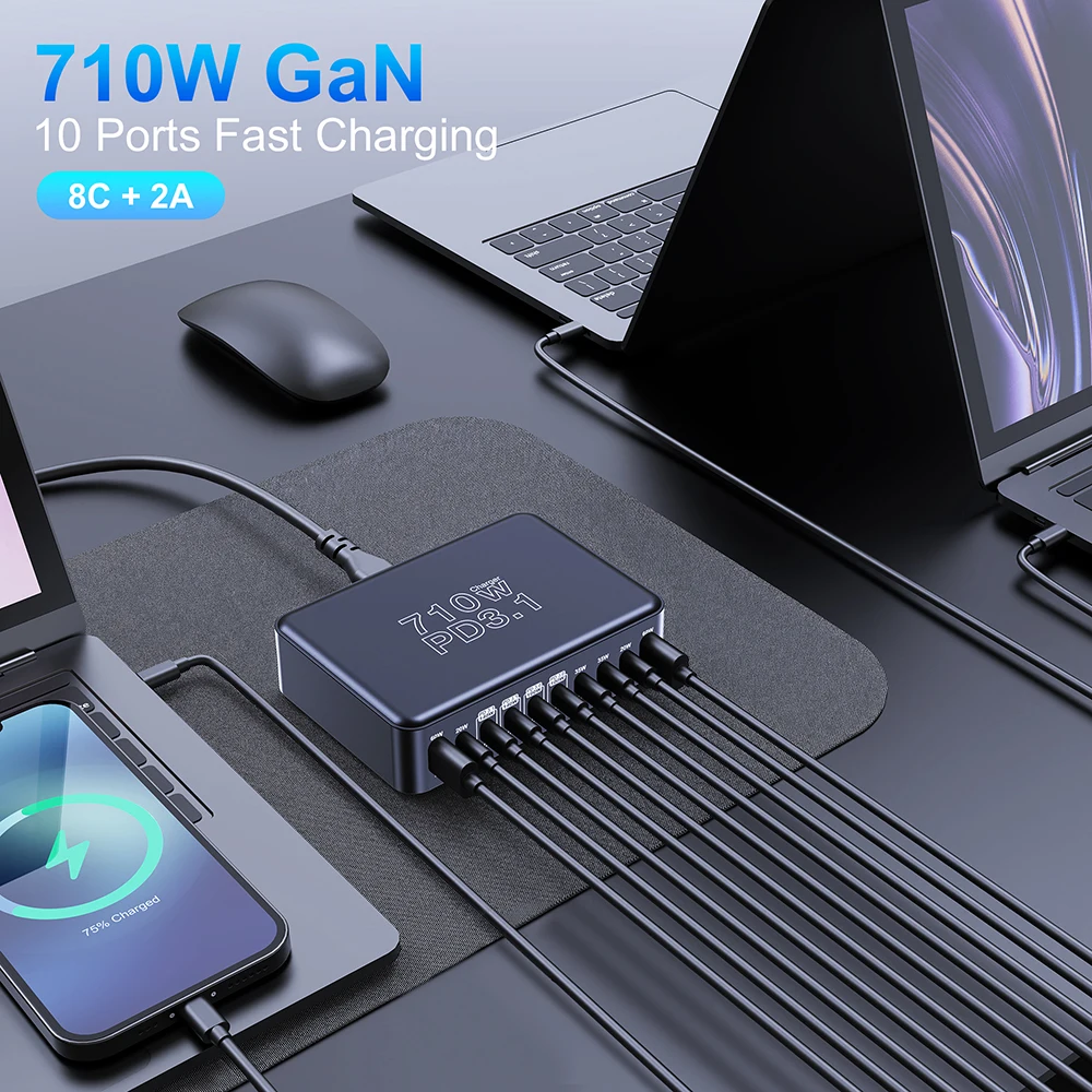 Ubigbuy Charger 10-Port GaN 710W