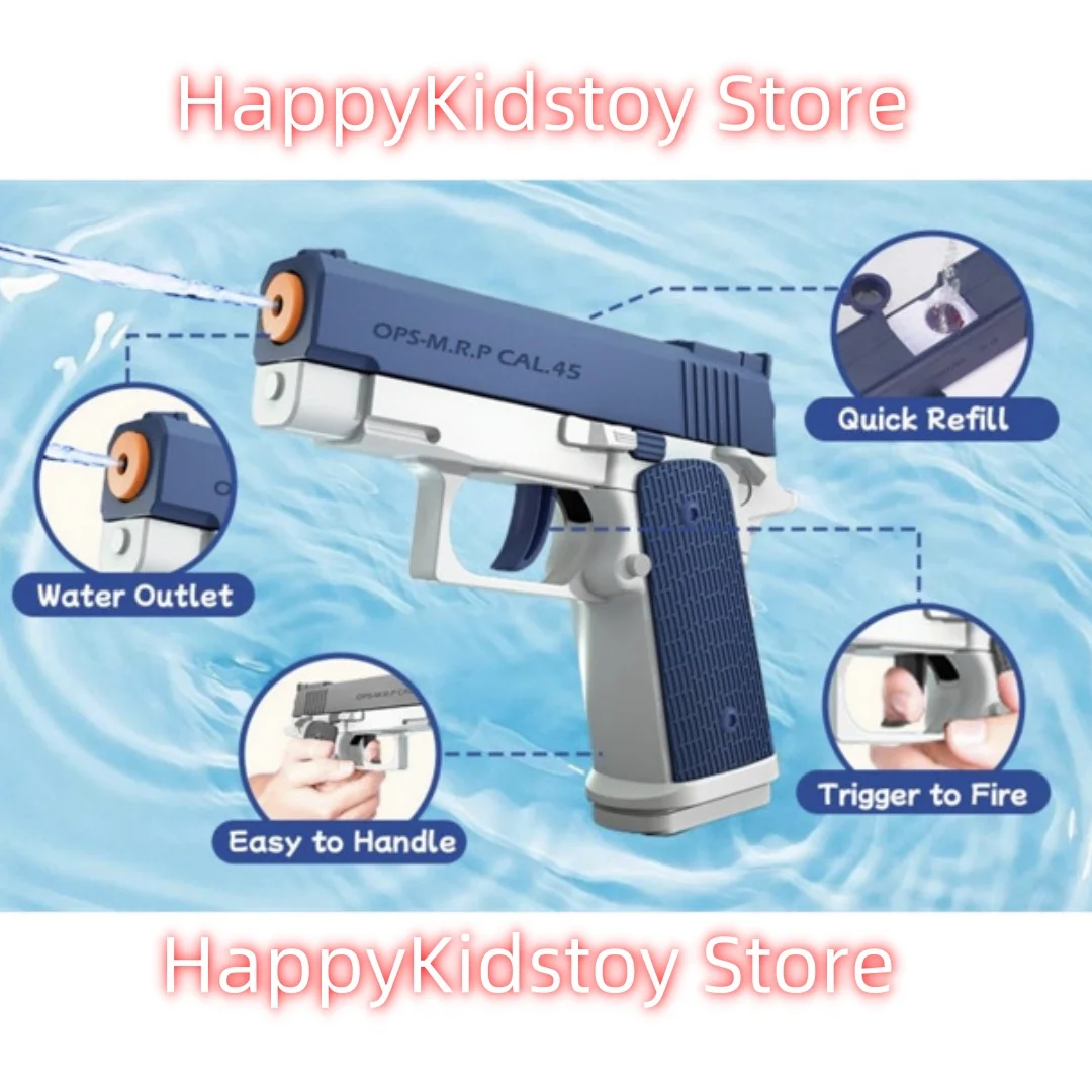 Summer Water Gun Non Electric Pistol M1911 Full Automatic Shooting Water Beach Toy Gun For Kid Children Boys Girls Adult 5