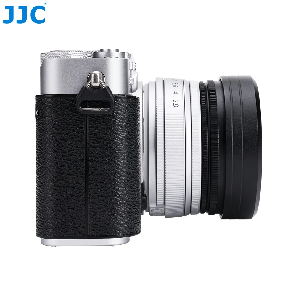 JJC quadratischer Gegenlichtblende für Fujifilm X-E5 XF 23 mm F2.8 R WR Objektiv XF 27 mm F2.8 R WR Gegenlichtblende Abdeckkappe mit Adapterring – Detail 20